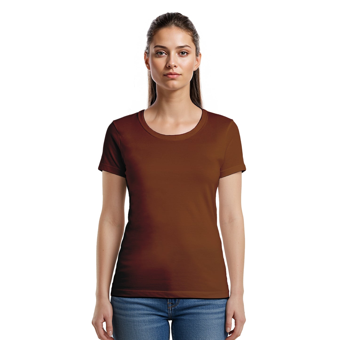 3 Bundle Pack - 3 U-neck T-shirts Super Premium - Woman