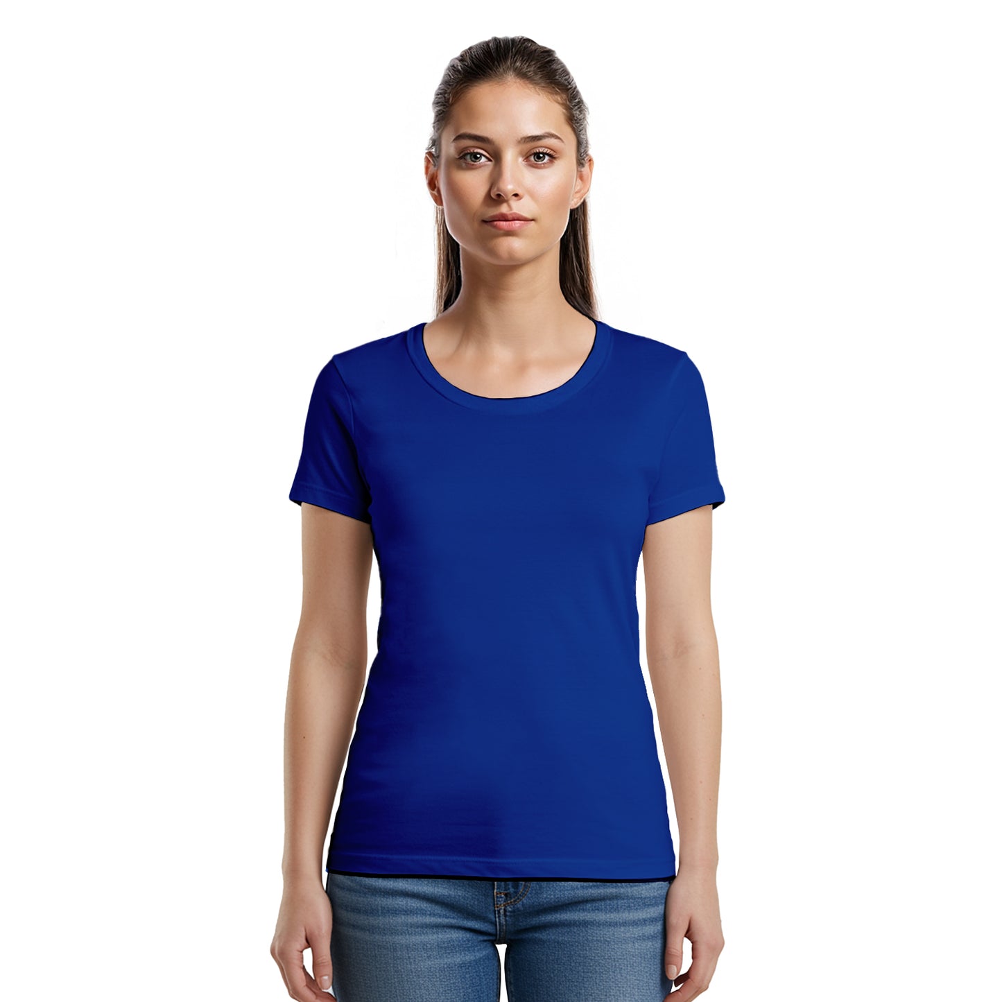 3 Bundle Pack - 3 U-neck T-shirts Super Premium - Woman