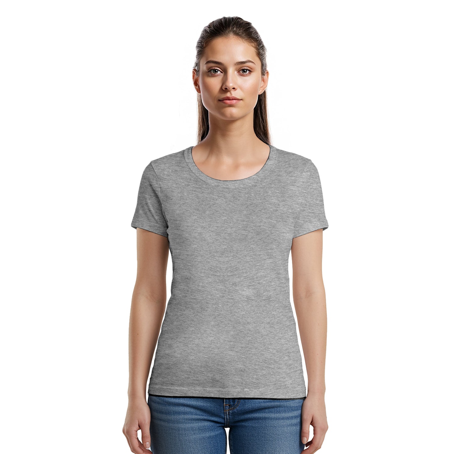 3 Bundle Pack - 3 U-neck T-shirts Super Premium - Woman