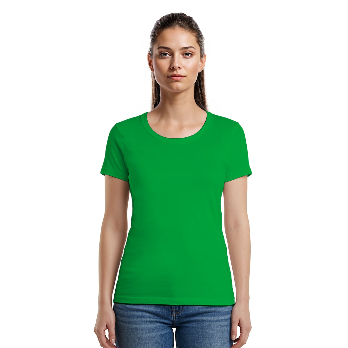 3 Bundle Pack - 3 U-neck T-shirts Super Premium - Woman