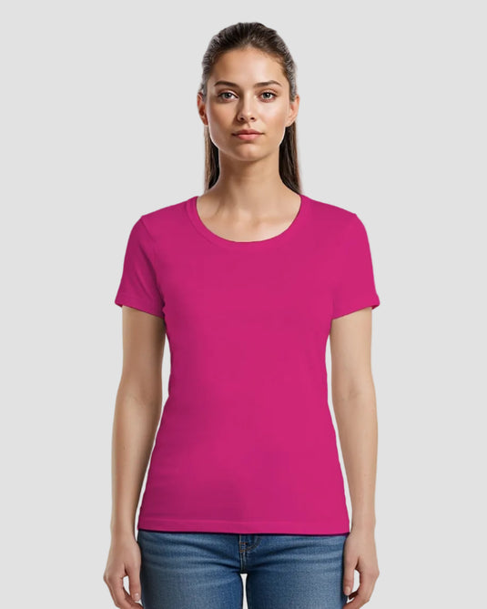 U-neck T-shirt Super Premium - Woman