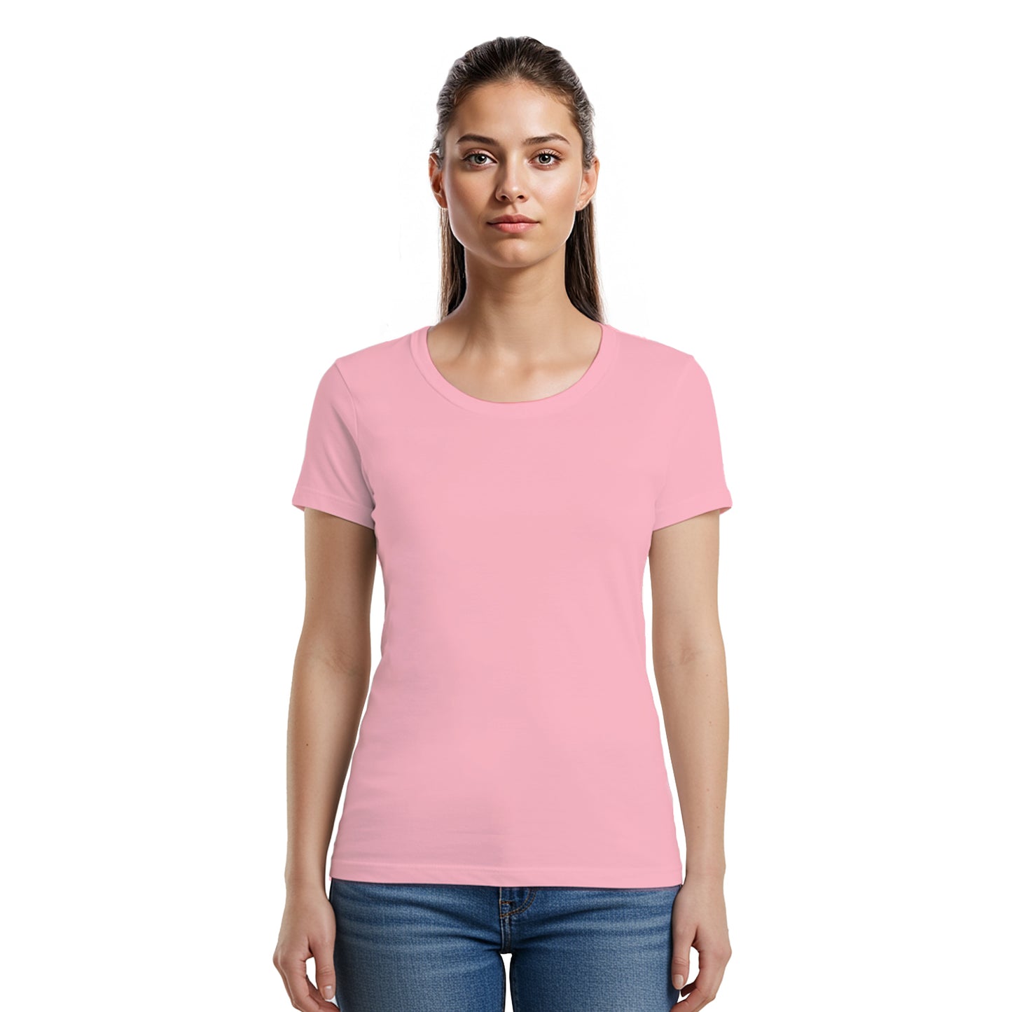 3 Bundle Pack - 3 U-neck T-shirts Super Premium - Woman