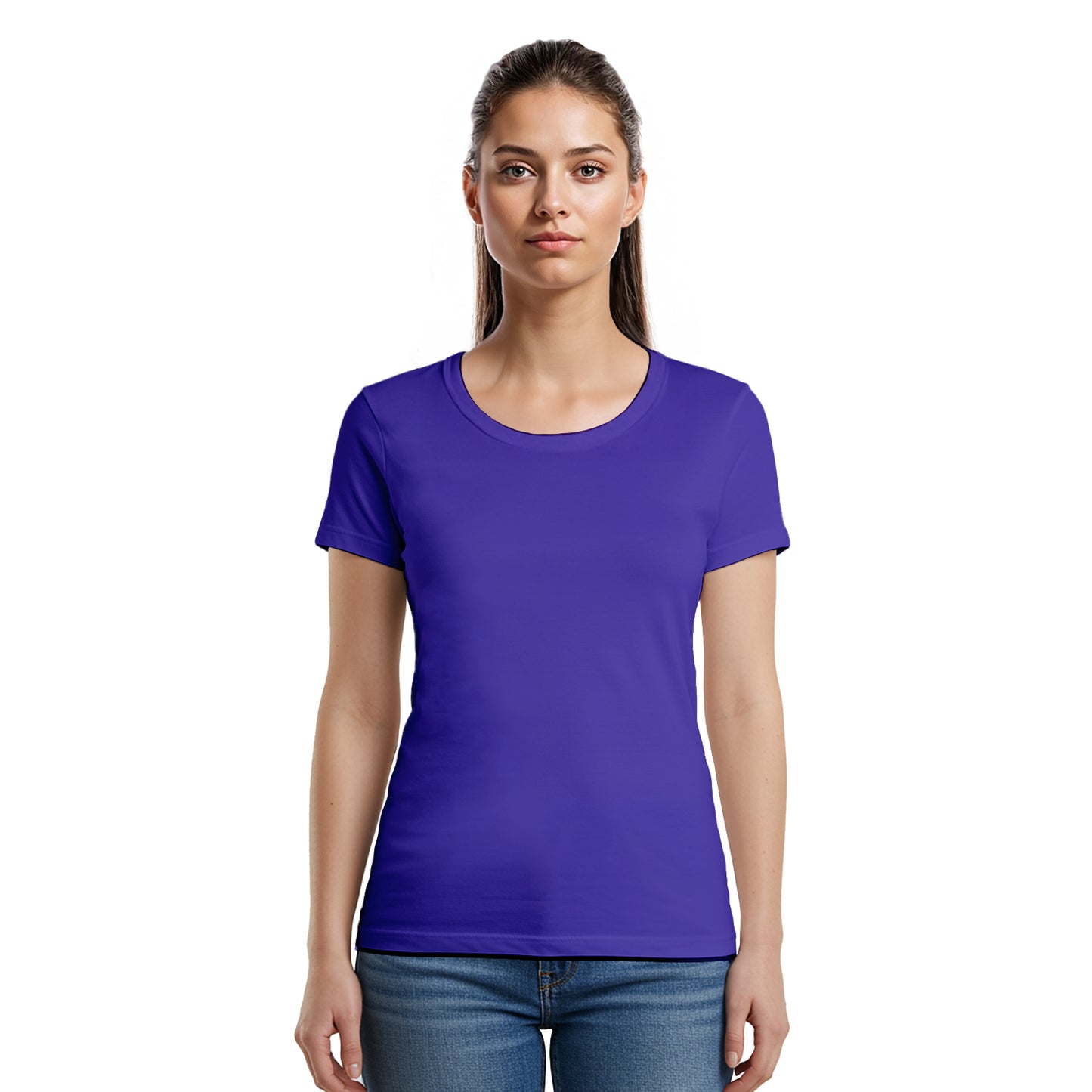 3 Bundle Pack - 3 U-neck T-shirts Super Premium - Woman