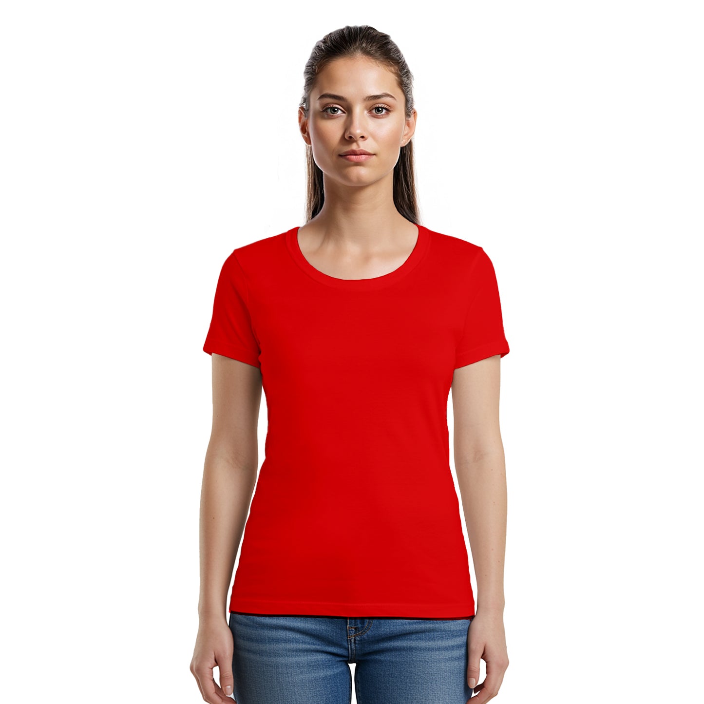 3 Bundle Pack - 3 U-neck T-shirts Super Premium - Woman