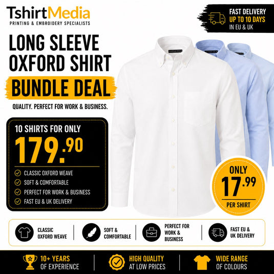 10 Long Sleeve Shirt Bundle OXFORD - MEN