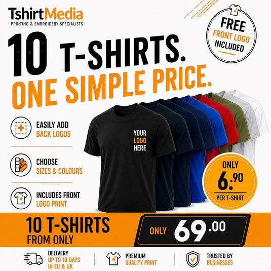 10 Budget T-Shirts Bundle STAFFORD - MEN