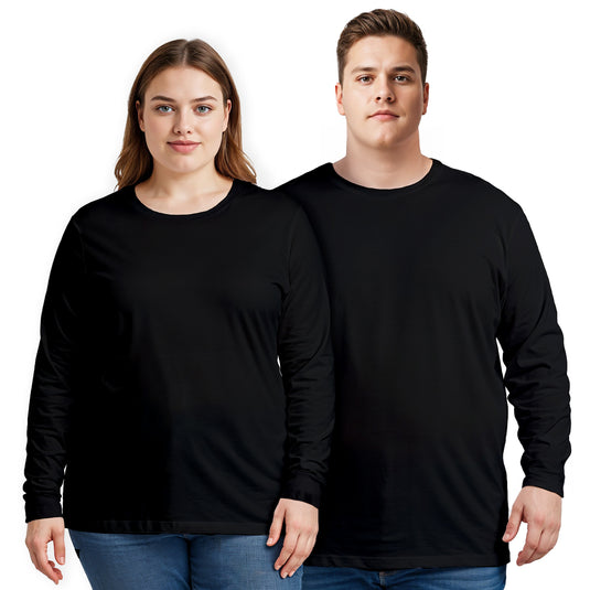 Plus Size Long Sleeve T-shirt Super Premium - Unisex