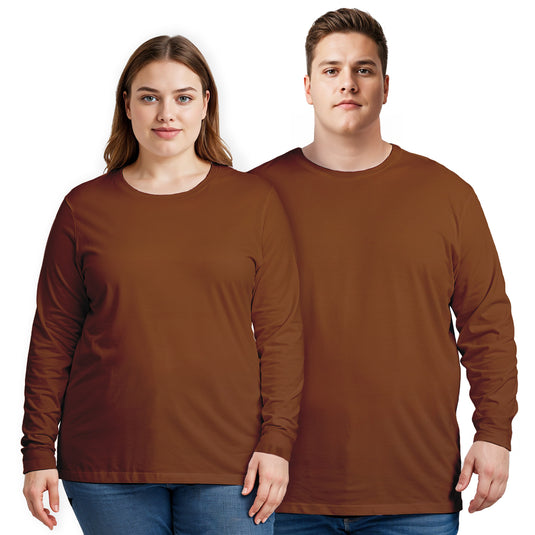 Plus Size Long Sleeve T-shirt Super Premium - Unisex