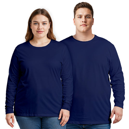 Plus Size Long Sleeve T-shirt Super Premium - Unisex