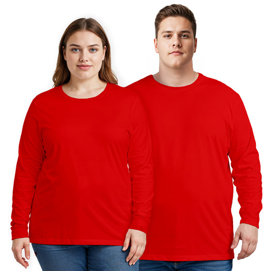 Plus Size Long Sleeve T-shirt Super Premium - Unisex