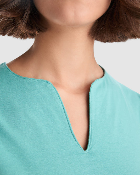 Fitted V-Neck T-Shirt BELICE - Women