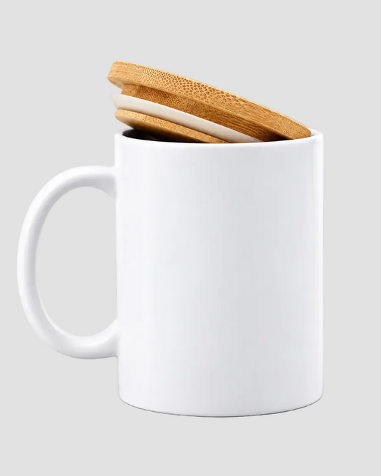 Ceramic Cup with Bamboo Lid BERRY