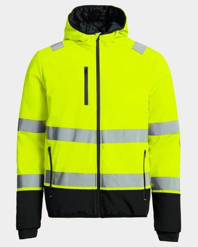 Padded work jacket REEF PAD HV SOFTSHELL