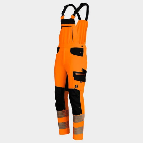 Work bib pants REVOLT HV 4STRETCH