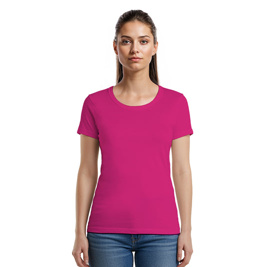 U-neck T-shirt Super Premium - Woman