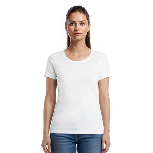 U-neck T-shirt Super Premium - Woman