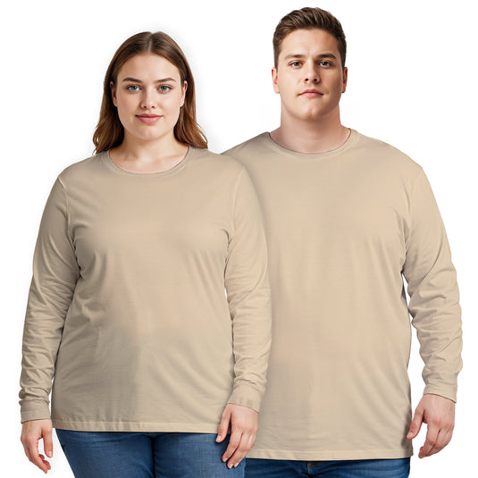 Plus Size Long Sleeve T-shirt  Super Premium - Unisex