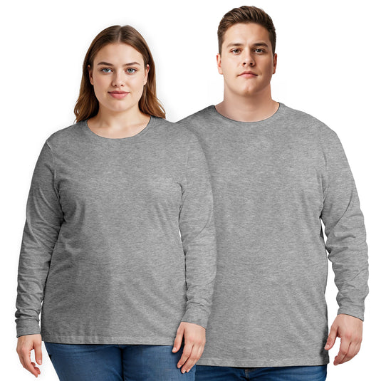 Plus Size Long Sleeve T-shirt  Super Premium - Unisex