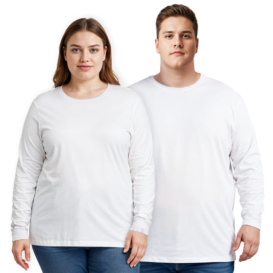 Plus Size Long Sleeve T-shirt  Super Premium - Unisex