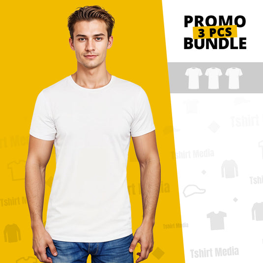 3 Bundle Pack - 3 Slim-fit T-Shirts Super Premium - Man