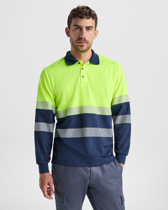 Hi-Vis Long Sleeve Polo T-shirt VEGA LS