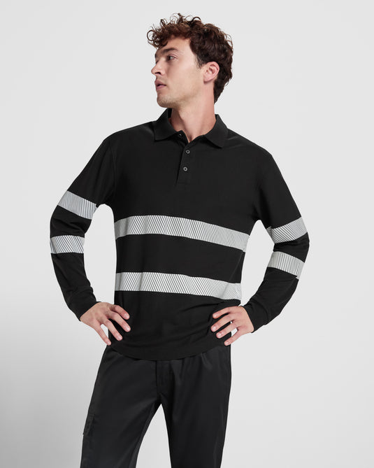 Hi-Vis Long Sleeve Polo T-shirt FORAN L/S