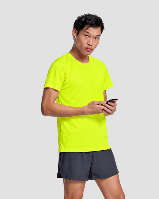 Sport T-shirt Electric Yellow CAMIMERA - Unisex
