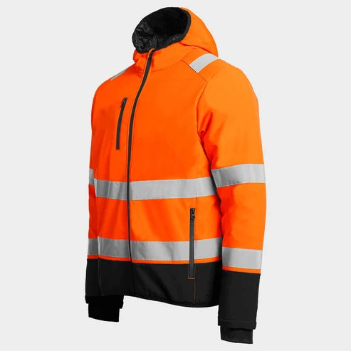Padded work jacket REEF PAD HV SOFTSHELL