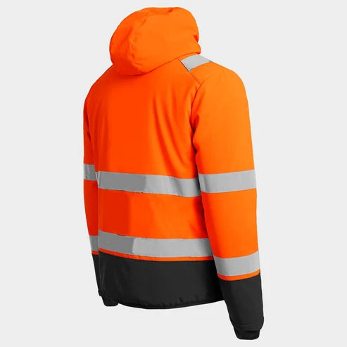 Padded work jacket REEF PAD HV SOFTSHELL
