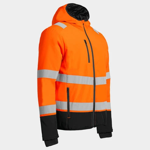 Padded work jacket REEF PAD HV SOFTSHELL